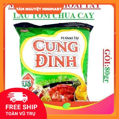 Mì tôm Cung Đình 80G cực ngon đầy đủ hương vị