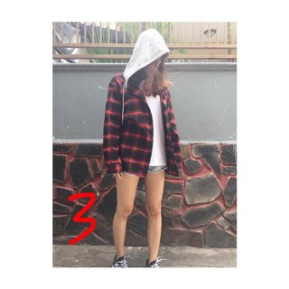 [ Free Ship Đơn 50k] ÁO SƠ MI CARO CÓ NÓN