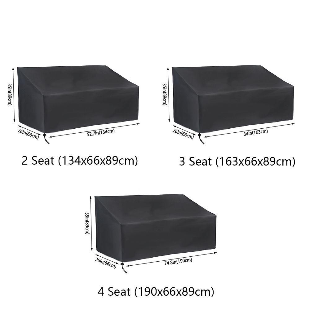Vỏ Bọc Ghế Ngồi Sân Vườn Chống Bụi Chịu Được Sức Nặng 2 / 3 / 4 Chỗ