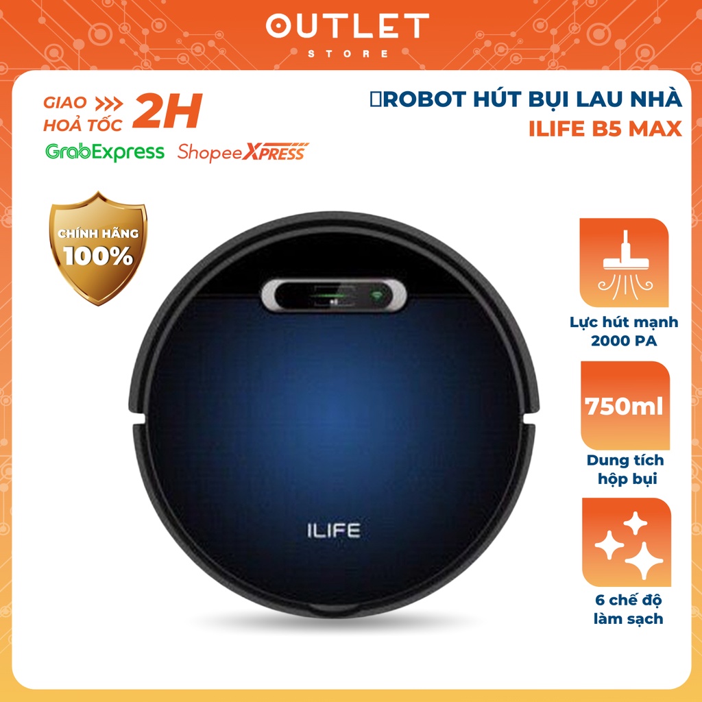 Robot hút bụi lau nhà ILIFE B5 Max ( Bảo hành 18 tháng )