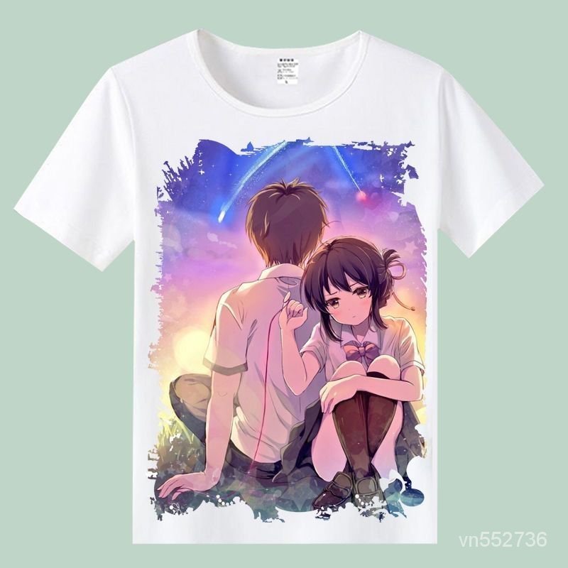 Tên Của Anh Ngắn TayTÁo Sơ Mi Nam Giới Và Phụ Nữ Tân HợiのNổi TiếngはAnime Xung Quanh Bộ Phim Tuổi Teen Vài Quần Áo