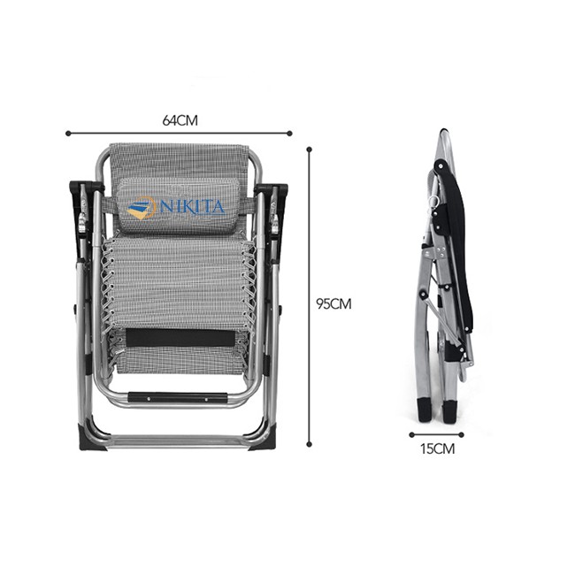 Ghế gấp thư giãn Nikita 139, BH 6 tháng