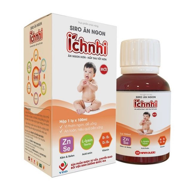 (Cam Kết Chính Hãng)_Siro Ăn Ngon Ích Nhi 100ml