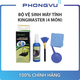 Bộ vệ sinh máy tính Phong Vũ - Kingmaster (4 món)