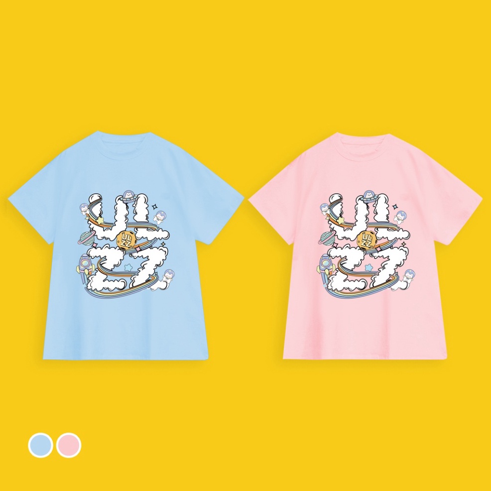 Áo thun unisex tay lỡ, áo thun form rộng ngắn tay unisex, thiết kế vải cotton mát mẻ, dành cho gia đình các cặp đôi | BigBuy360 - bigbuy360.vn