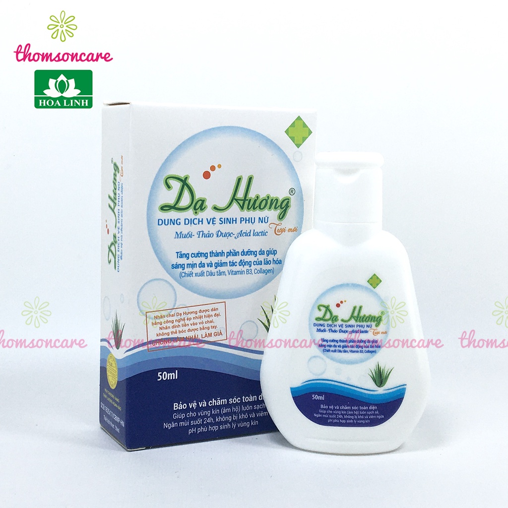 Dạ hương - Chai 50ml dung dịch vệ sinh phụ nữ của Hoa Linh, nước rửa phụ khoa, vùng kín ddvs