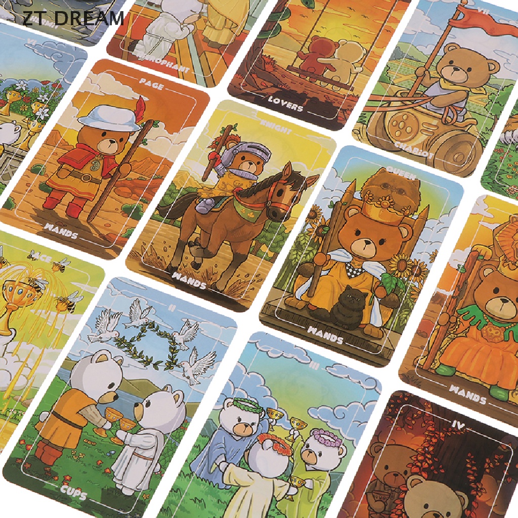 Bộ Bài Tarot Teddy 07 Lá Vui Nhộn
