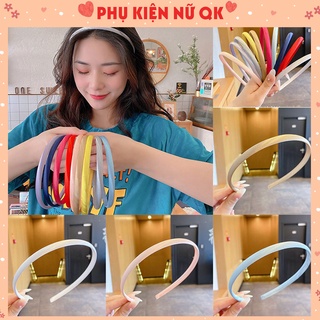 Bờm cài tóc trơn mỏng vải satin xinh xắn điệu đà cho nữ BD2