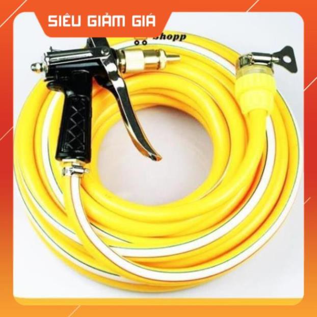Bộ vòi xịt tăng áp 3 lần rửa xe tưới cây điều chỉnh mức nước tiết kiệm nước đa năng 206400 [SKM]