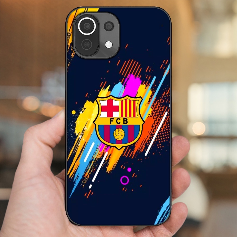 Ốp lưng Xiaomi Mi 11 Lite viền đen in hình Barcelona Barca