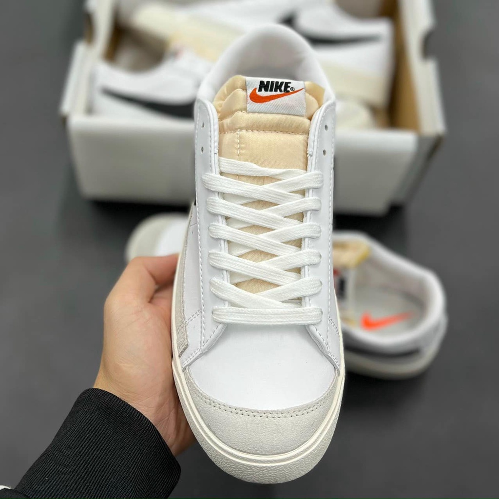 Giày Sneaker Nam Nữ  Blazer Cổ Thấp Trắng Đen