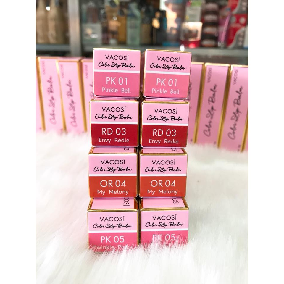 Son dưỡng môi Vacosi Color Lip Balm có màu