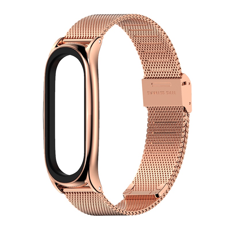 Dây Đeo Kim Loại Mắt Lưới Cho Mi Band 8/7/6/5/4/3 - Mijobs Chính Hãng - Chất Lượng Tiêu Chuẩn, Màu Sắc Bắt Mắt