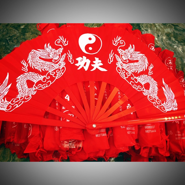 quạt dưỡng sinh quạt Kungfu quạt võ thuật 1 cái tay phải