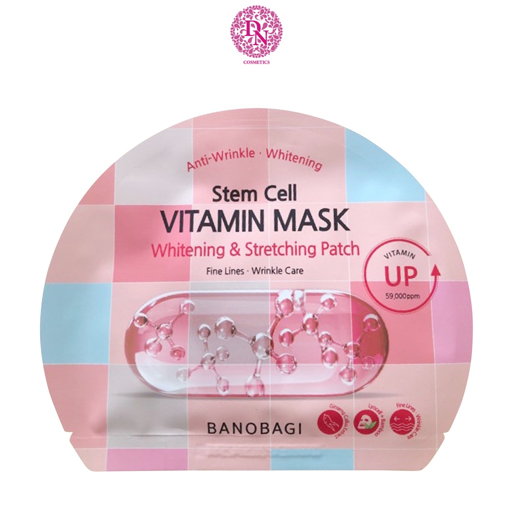 Mặt nạ dưỡng sáng da Banobagi Stem Cell Vitamin Mask (1 Miếng Lẻ)