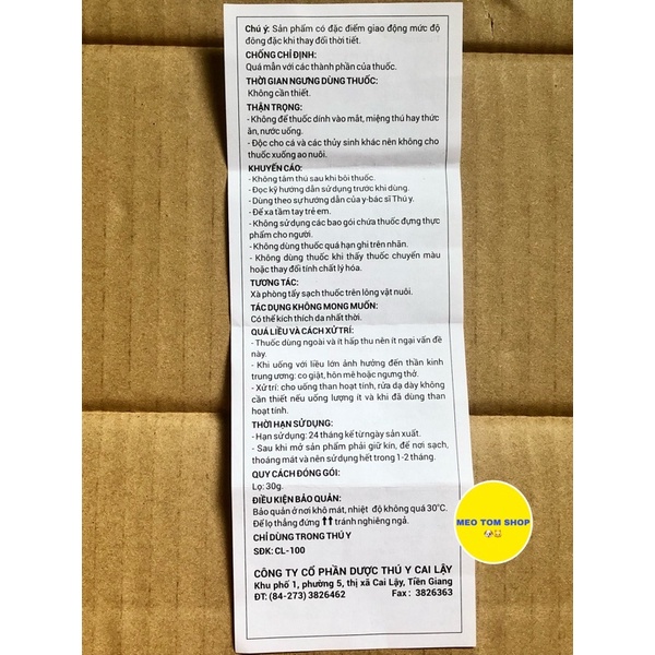 Mỡ ghẻ xanh bôi ghẻ vết thương, trừ ve rận cho chó mèo