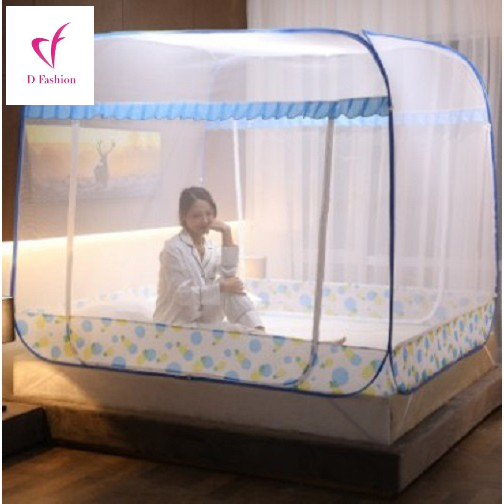 MAN007 - Màn chụp chống muỗi tự bung 3 cửa cao cấp hàng nhập