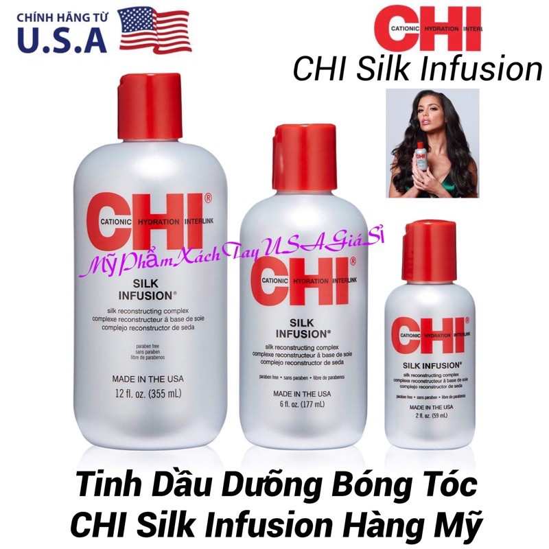 Tinh Dầu Dưỡng Bóng Tóc CHI Silk Infusion