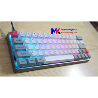 Bàn phím cơ GK64 - Case nhôm nguyên khối, Led RGB/ nháy theo nhạc, Gateron Switch, hot swap, Driver