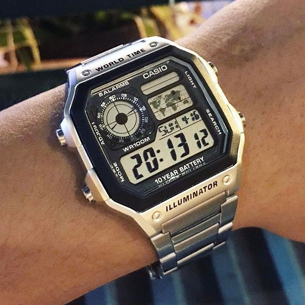 Đồng hồ nam dây kim loại Casio Standard chính hãng Anh Khuê AE-1200WHD-1AVDF | BigBuy360 - bigbuy360.vn