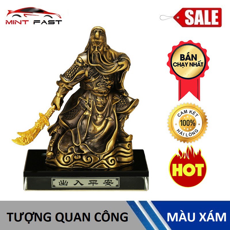 [XEM NGAY]Tượng nước hoa quan công phong thủy, tượng quan vũ, quan vân trường trang trí taplo xe hơi, trang trí nhà cửa