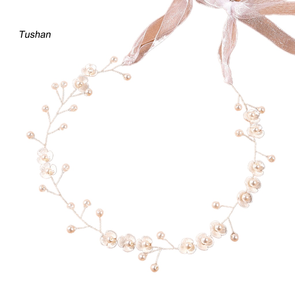 Cài Tóc Hoa Đính Ngọc Trai Giả Thanh Lịch