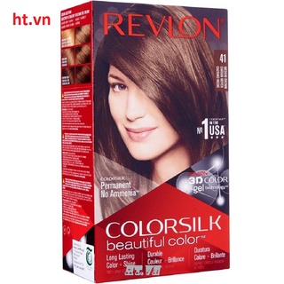 Thuốc nhuộm tóc số 41 nâu vừa revlon colorsilk, 100% chính hãng