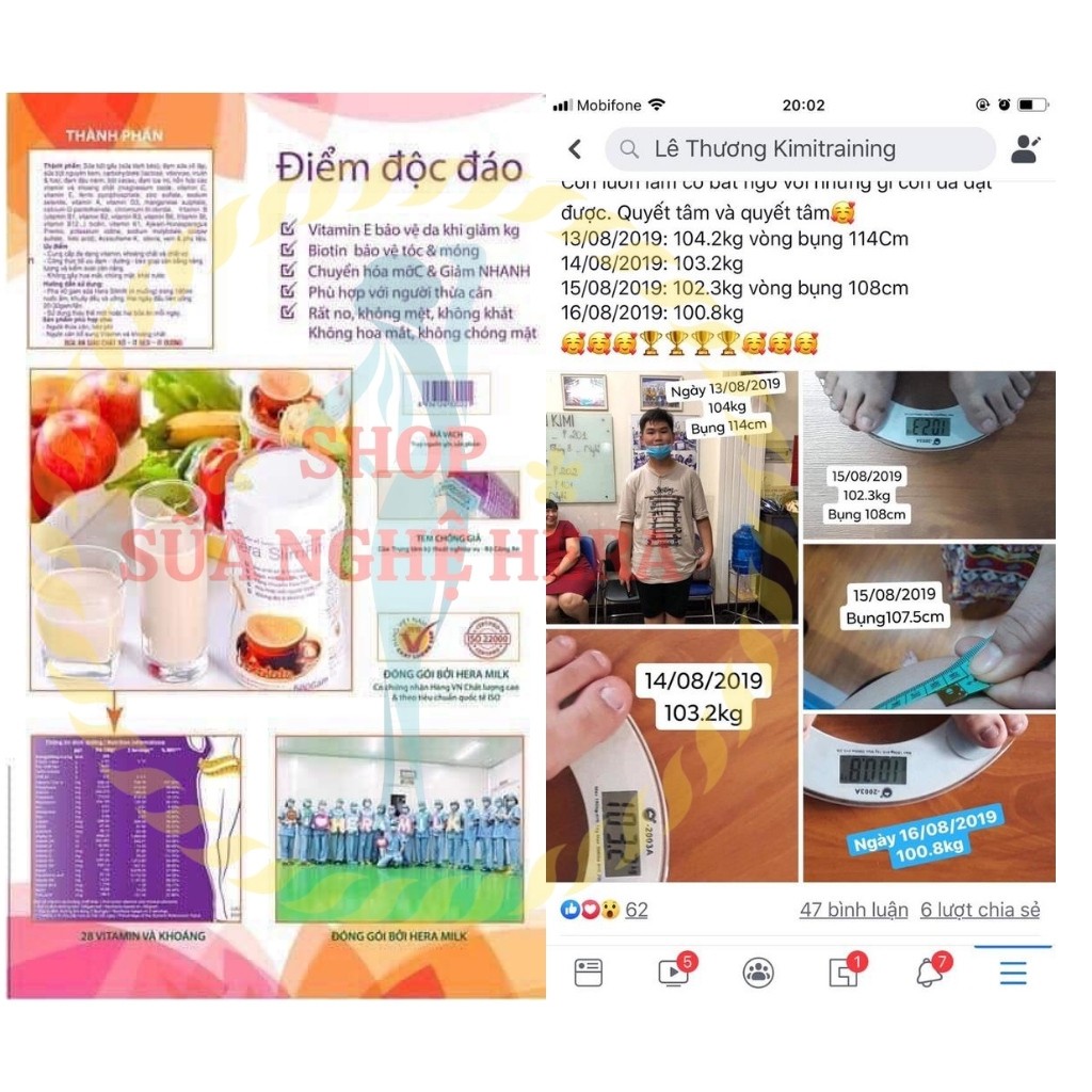 Sữa Giảm Cân HERA SLIMFIT MS02 Giảm Cân Nhanh - Giảm Cân An Toàn - Không Mệt Mỏi (Hộp 100GRAM) | BigBuy360 - bigbuy360.vn