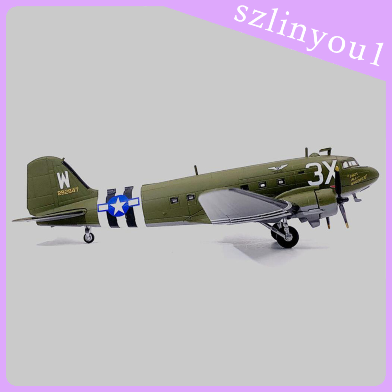 Mô Hình Máy Bay 75th Wwii C47 Tỉ Lệ 1 / 100