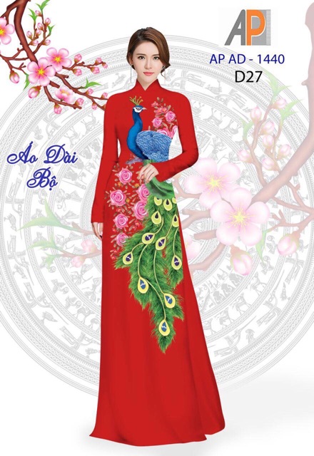 Vải áo dài con công