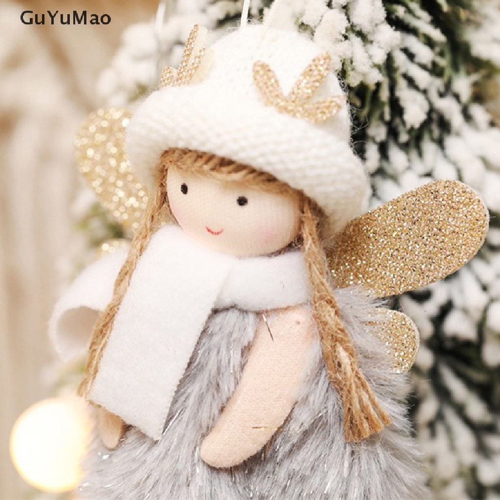 [cxGUYU] Búp Bê Trang Trí Cây Thông Noel Hình Thiên Thần Bằng Lông Nhung