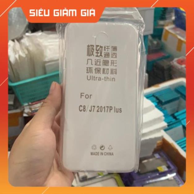 ốp dẻo silicon cho Samsung J7 plus/ C8