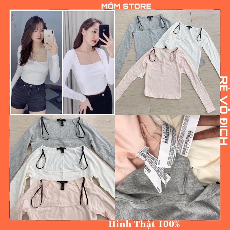 ÁO THUN BODY TAY DÀI CỔ VUÔNG SIÊU XINH ( MÓM STORE)