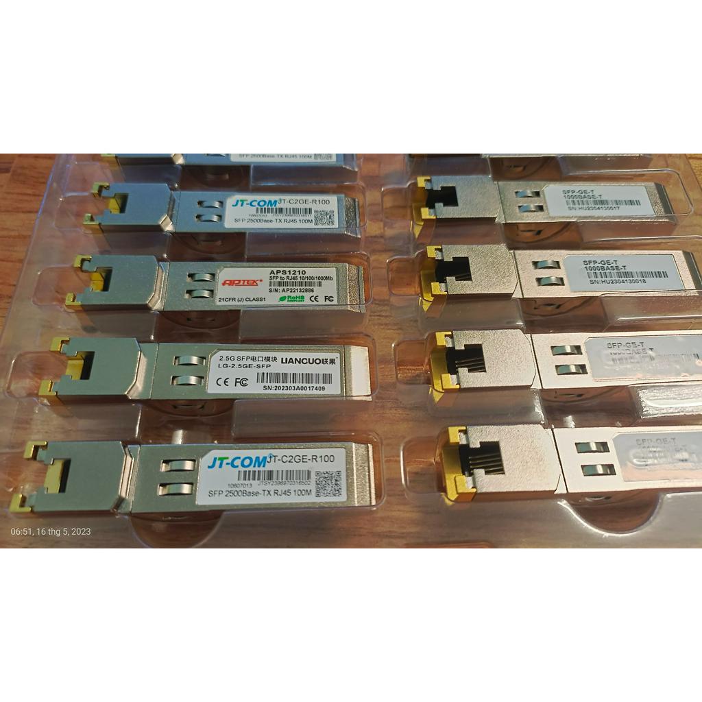 Module 1/2.5GBase-T SFP Transceiver hỗ trợ Mikrotik L009