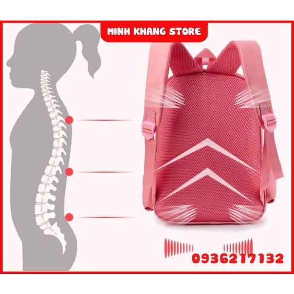 Cặp sách đi học cho bé trai gái lớp 1, balo chống gù cho bé tiểu học cấp 1 mẫu in 3D họa tiết hoạt hình