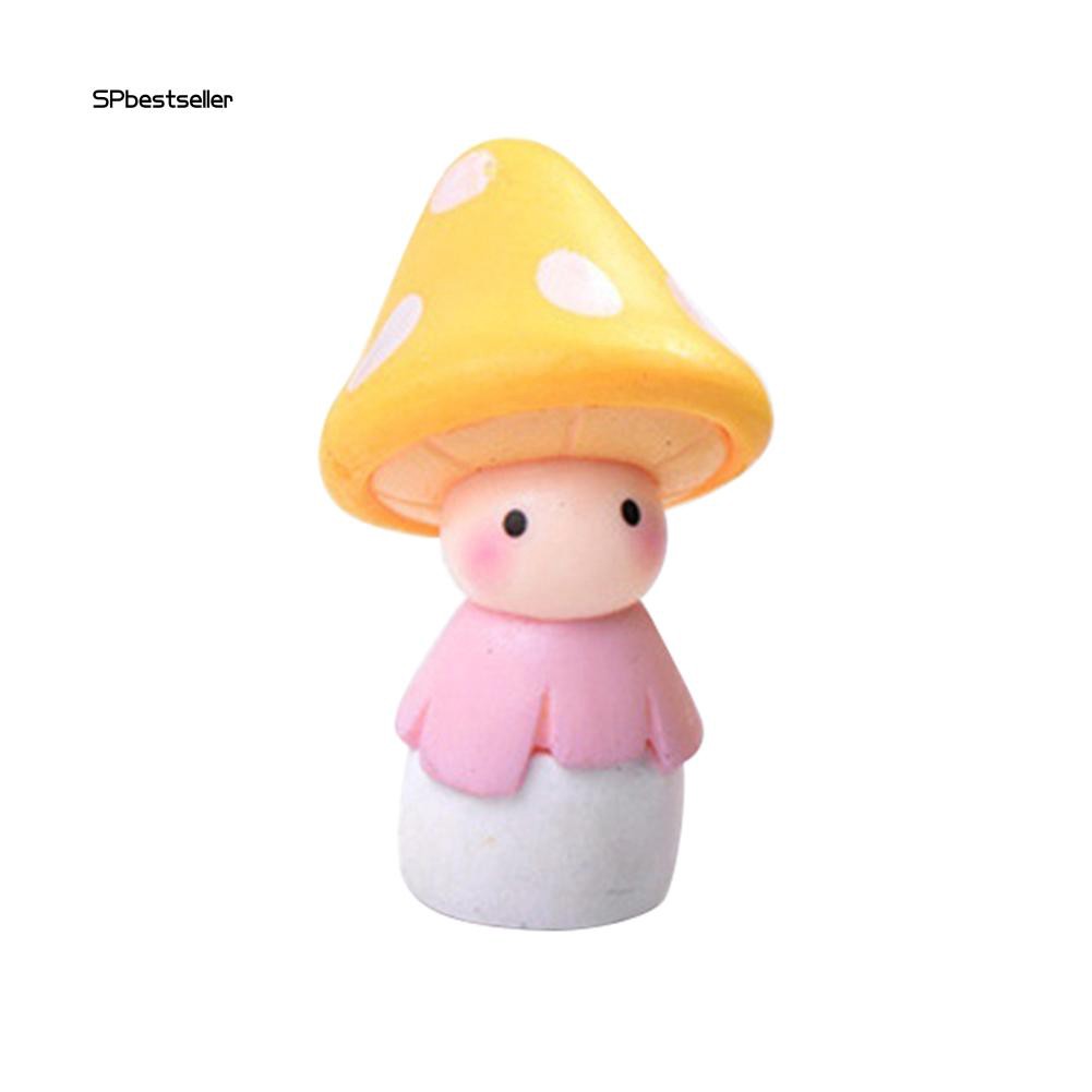 Mô hình cây nấm bằng nhựa đáng yêu dùng để trang trí tiểu cảnh