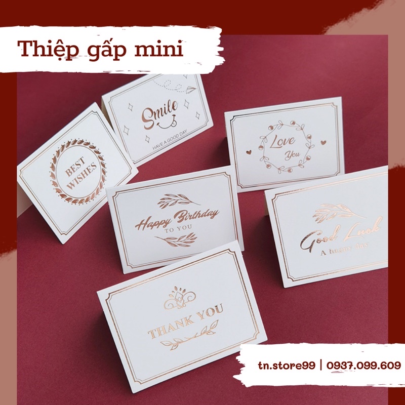 THIỆP GẤP MINI NHŨ KIM