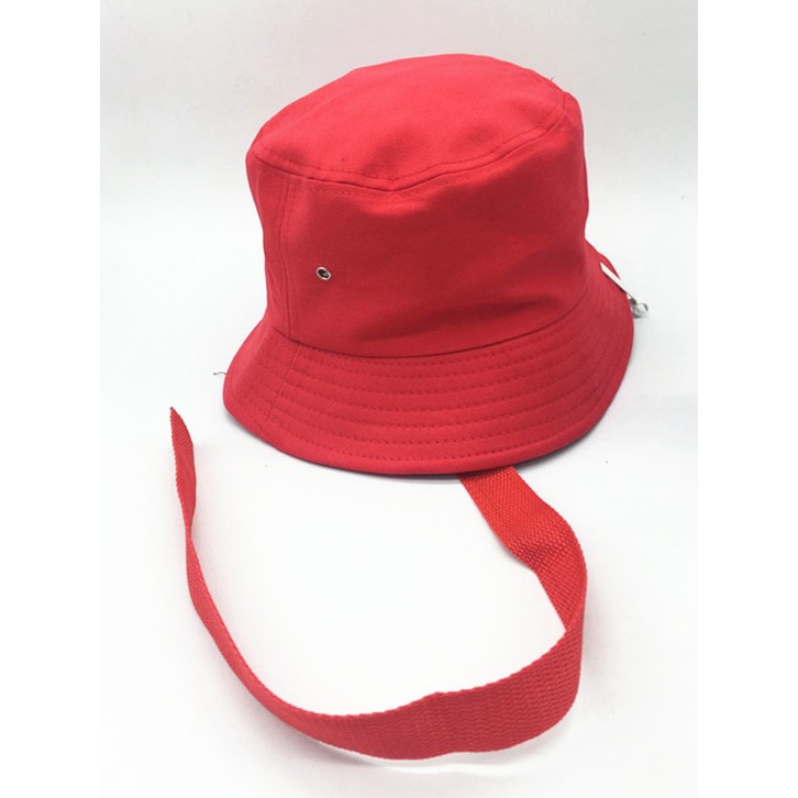 [Mã FAMAYFA2 giảm 10K đơn 50K] Mũ bucket có dây peaceminusone màu đỏ
