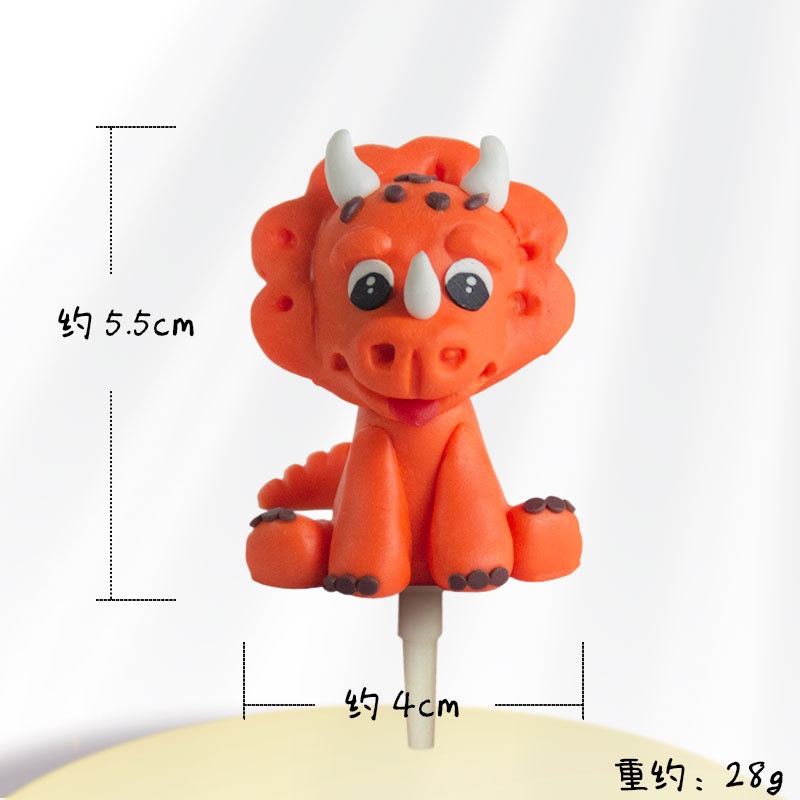 Khủng Long 3D Hoạt Hình Trang Trí Bánh Kem