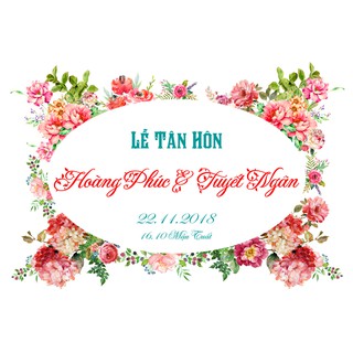 Bảng formex, bảng tên đám cưới
