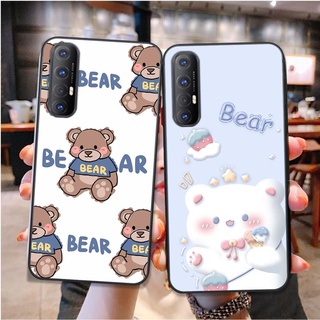 ốp lưng điện thoại oppo reno 3 / reno 3 pro bộ hình gấu nâu chibi vô cùng đáng yêu