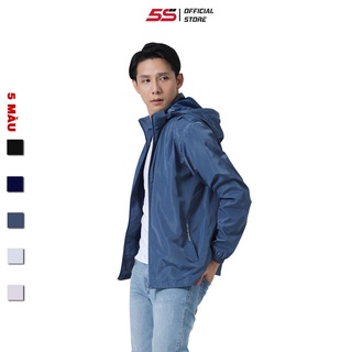 Áo Khoác Nam 5S (2 màu), Vải Gió Mềm Mại 2 Lớp, Có Mũ Che, Kiểu Dáng Trẻ Trung, Chống Thấm Nước(AKG012)