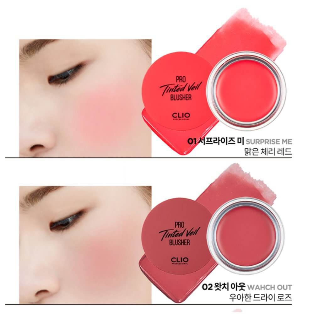Má Hồng Clio Pro Tinted Veil Blusher 002 Watch Out 4.5g