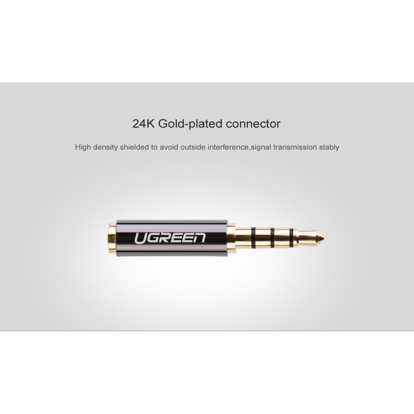 Đầu Audio từ cổng 3.5mm sang cổng 2.5mm( đầu cái ) cao cấp /UGREEN 20502