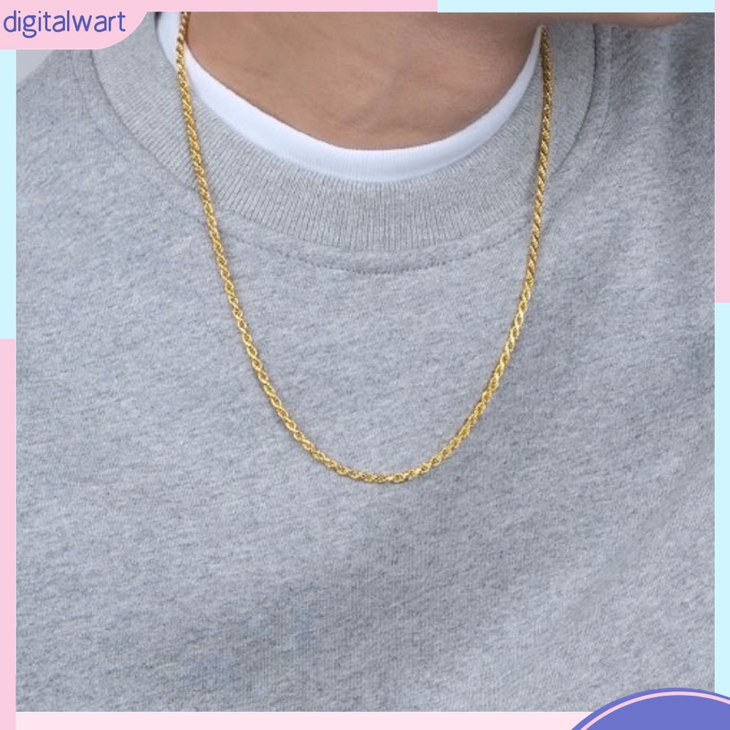 Vòng cổ Kỹ Thuật Số 60cm Màu Sắc Vàng Kim Unisex Dễ Phối Đồ