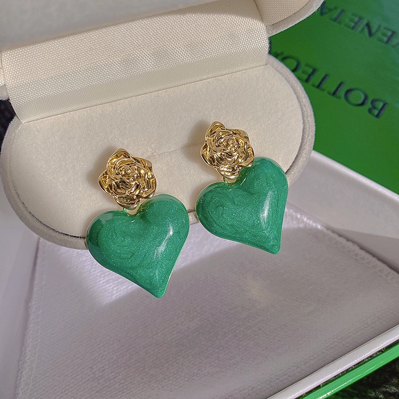 Bông Tai Hình Hoa Bằng Kim Loại Thiết Kế Đơn Giản Phong Cách Mới Thời Trang 2022