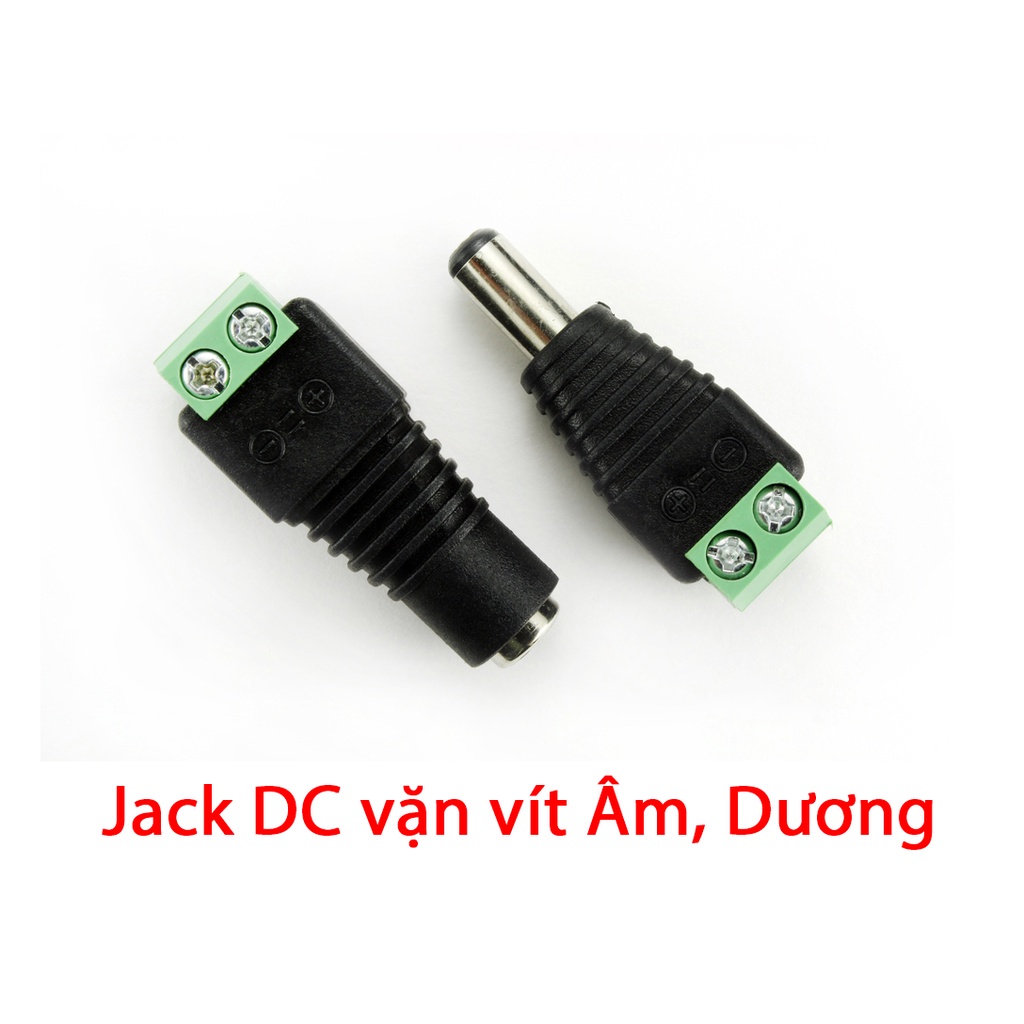 Jack BNC Lò Xo, BNC F5, DC vặn vít Âm Dương, DC đỏ đen chuyên dùng nối tín hiệu Camera, cấp nguồn cho camera, TV...