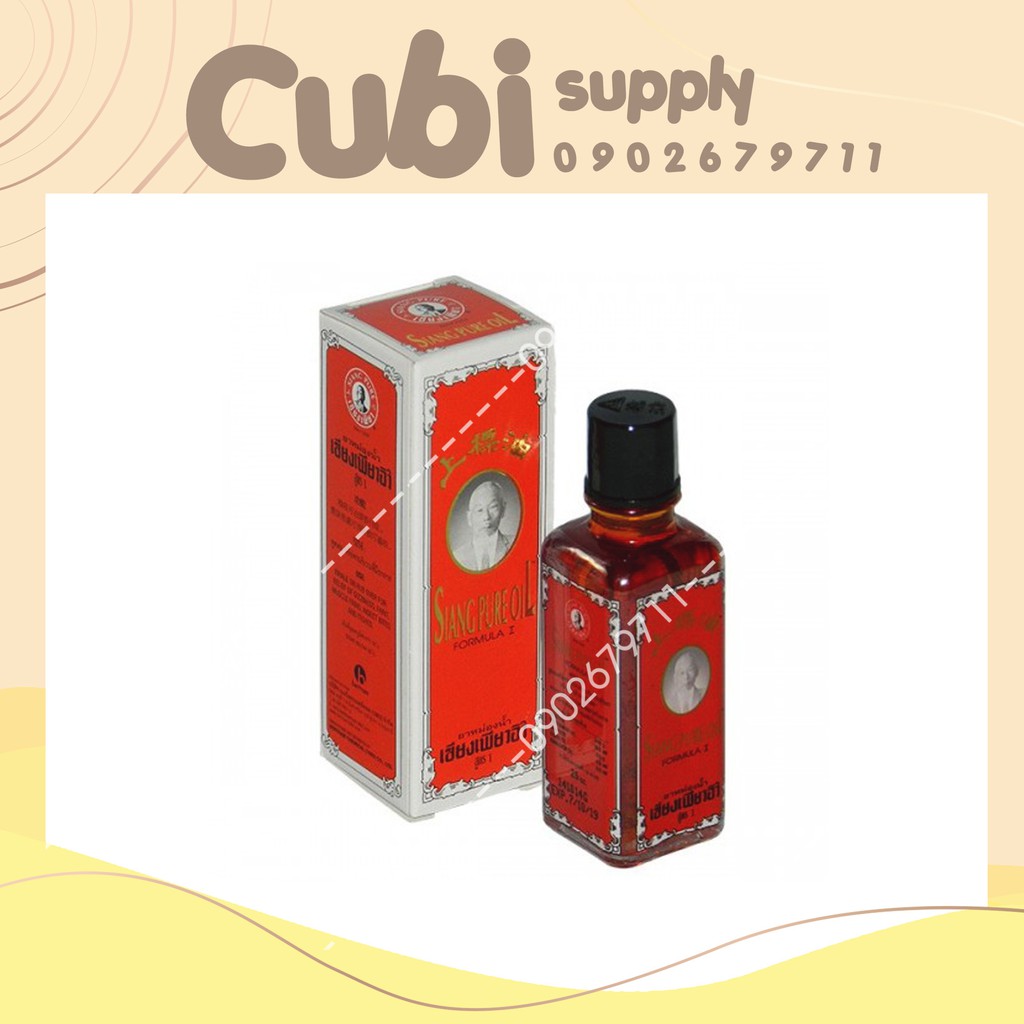 Dầu Thái Chữ Vàng Siang Pure Oil 3ML-7ML-25ml