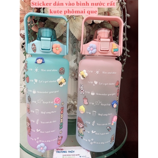 STICKER HÌNH DÁN VÀO BÌNH NƯỚC SIÊU DỄ THƯƠNG | BigBuy360 - bigbuy360.vn