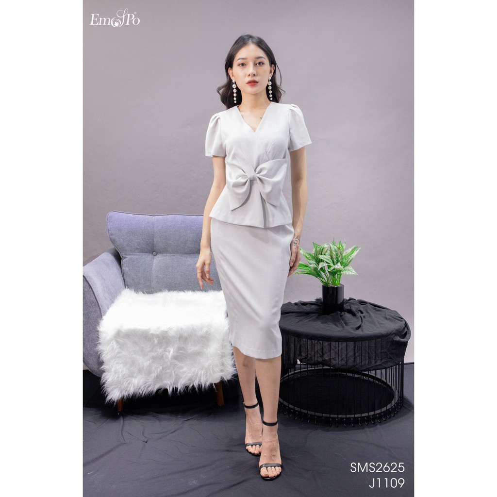 Chân váy ôm bút chì, sẻ sau Emspo J1109